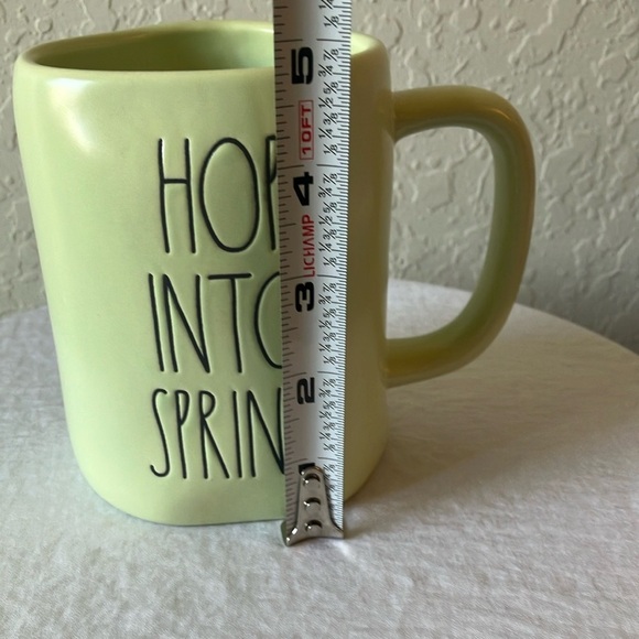 Rae Dunn: Green Ceramic Dining Mug- “Hop Into Spring” - Picture 13 of 15